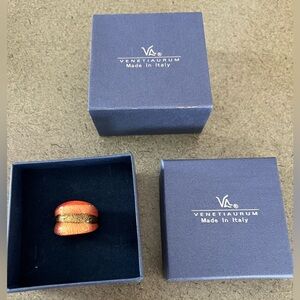 Venetiaurum Murano Glass Ring